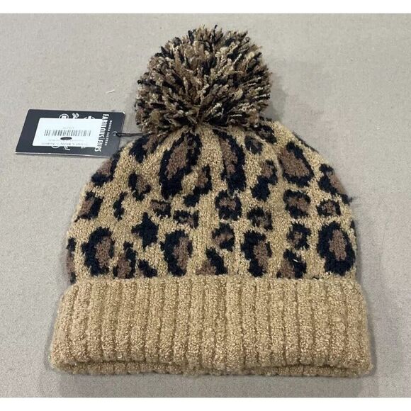 $85 Donna Salyers Fabulous Furs Women's‎ Leopard Knit Faux Fur Hat One size NWT - Picture 3 of 7